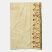  Sweet Gelukkig Kersubs dansen Theedoek (Verticaal)