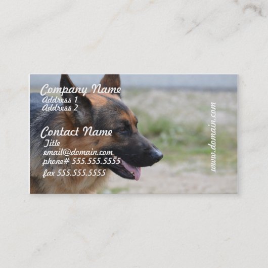 Sweet German Shepherd Dog Visitekaartjes (Voorkant)