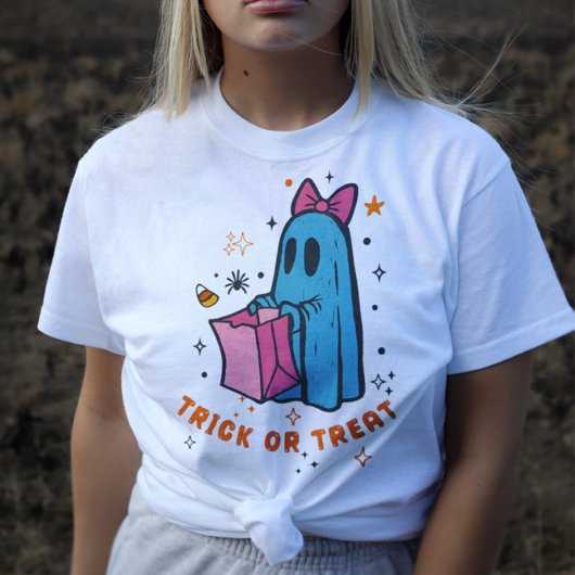 Sweet Ghost Trick or treat Halloween T-shirt