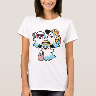 Sweet Ghosts op het strand T-shirt