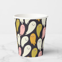 Sweet Ghosts wegwerpbekers voor kinderfeestje