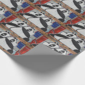 Sweet Giant Pandas Graffiti Cadeaupapier (Hoek)