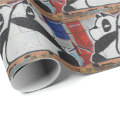 Sweet Giant Pandas Graffiti Cadeaupapier (Rol Hoek)