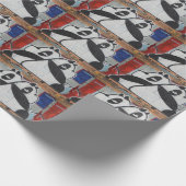 Sweet Giant Pandas Graffiti Cadeaupapier (Hoek)