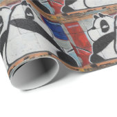 Sweet Giant Pandas Graffiti Cadeaupapier (Rol Hoek)