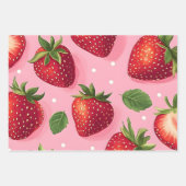Sweet Giant Strawberry Inpakpapier Vel (Voorkant)