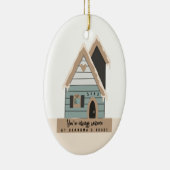 Sweet Gift van oma voor kleinkinderen Keramisch Ornament (Rechts)