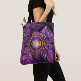 Sweet GIGI Royal Paars & Gold Tote Bag