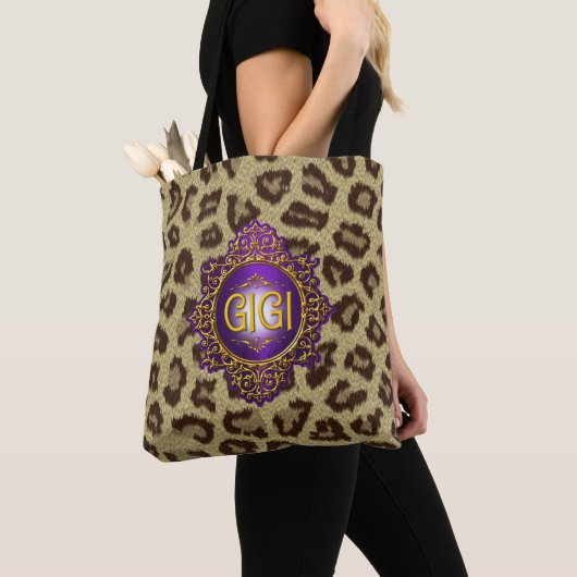 Sweet GIGI Royal Paars & Gold Tote Bag (Dichtbij)