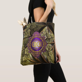 Sweet GIGI Royal Paars & Gold Tote Bag