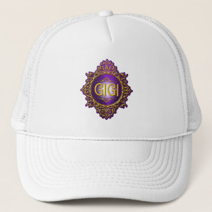 Sweet GIGI Royal Paars & Gold Trucker Pet