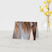 Sweet Ginger Horse-fotobriefkaart Kaart (Gele Bloem)