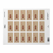 Sweet Gingerbread Boy Gift Label Label (Full Sheet)