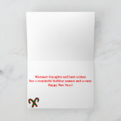 Sweet Gingerbread Family - Jongen Feestdagen Kaart (Binnen)