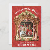 Sweet Gingerbread Foto Feestdagenkaart (Voorkant)