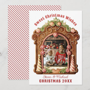 Sweet Gingerbread Foto Feestdagenkaart