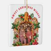 Sweet Gingerbread Foto Keramisch Ornament (Rechts)