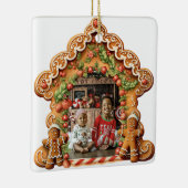 Sweet Gingerbread Foto Keramisch Ornament (Rechts)