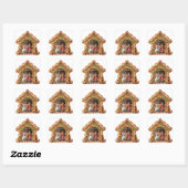 Sweet Gingerbread Foto Vierkante Sticker (Vel)