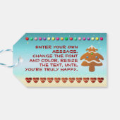 Sweet Gingerbread Home Cadeaulabel (Achterkant Horizontaal)