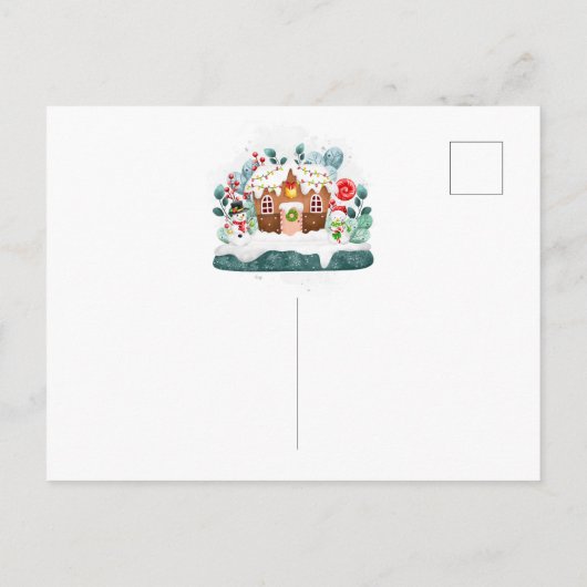 Sweet Gingerbread House Bewegende aankondiging (Achterkant)