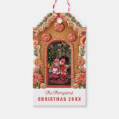 Sweet Gingerbread House Foto Cadeaulabel (Voorkant)