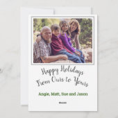 Sweet Gingerbread House met foto Feestdagenkaart (Achterkant)