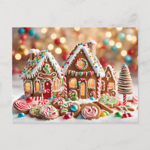 Sweet Gingerbread Houses briefkaart