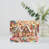 Sweet Gingerbread Houses briefkaart (Staand voorkant)