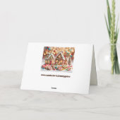 Sweet Gingerbread Houses wenskaart Feestdagen Kaart (Achterkant)