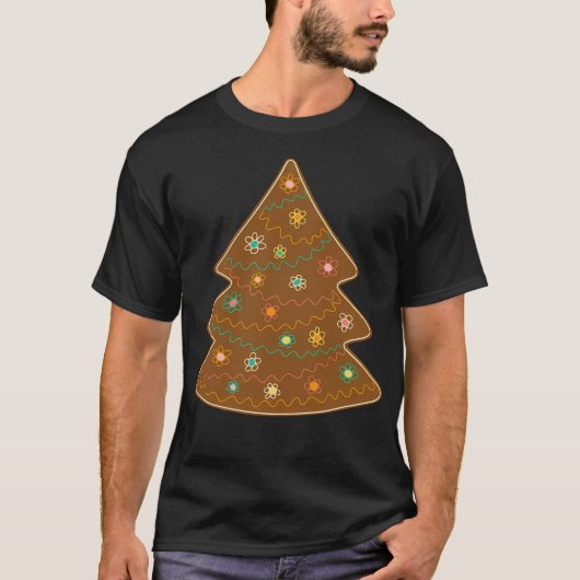 Sweet Gingerbread kerstboom T-shirt (Voorkant)