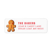 Sweet Gingerbread Man Etiket (Voorkant)