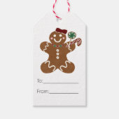 Sweet Gingerbread Meisje Waterverf Illustratie Cadeaulabel (Voorkant)