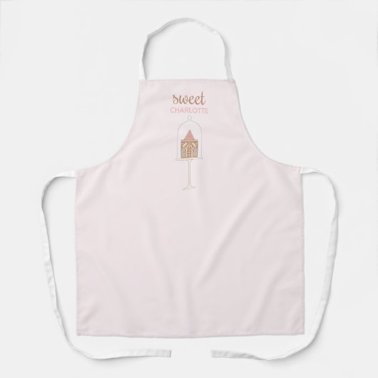 Sweet Gingerbrood House Decorting Party Apron Schort (Voorkant)