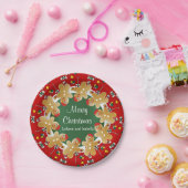 Sweet Gingerbrood Kerstmis Papieren Bordje (Feest)