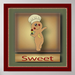 Sweet Gingerbrood Man   Oorspronkelijk Poster