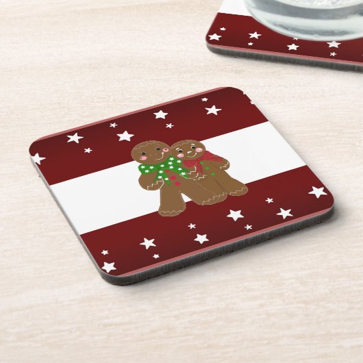 Sweet Gingerbrood Mannen Bier Onderzetter (Linkerzijde)