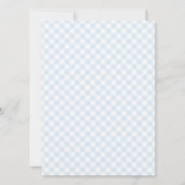 Sweet Gingham Baby Bingo Baby shower Game Kaart (Achterkant)