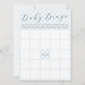 Sweet Gingham Baby Bingo Baby shower Game Kaart (Voorkant)