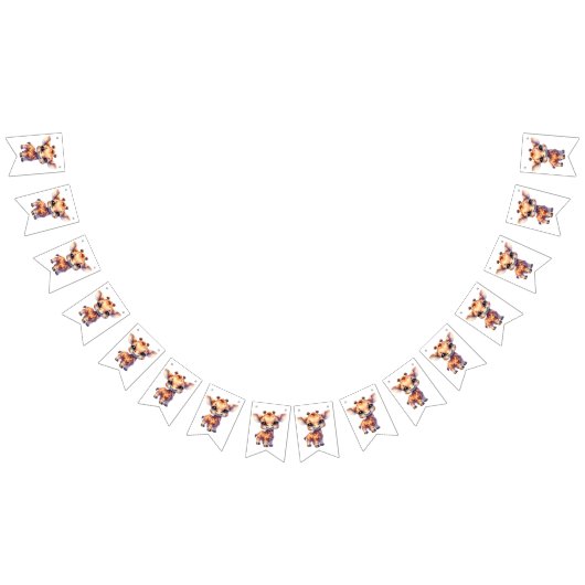 Sweet Giraffe Birthday Party Vlaggetjes (Alle)