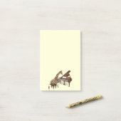 Sweet Giraffe houdt van piano spelen Post-it® Notes (Op bureau)