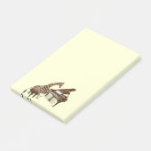 Sweet Giraffe houdt van piano spelen Post-it® Notes (Schuin)