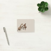 Sweet Giraffe houdt van piano spelen Post-it® Notes (Kantoor)