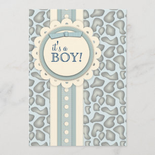 Sweet Giraffe Scrapbook Baby shower Uitnodigen B Kaart