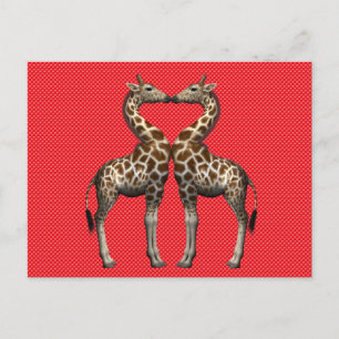 Sweet Giraffes in liefde Briefkaart
