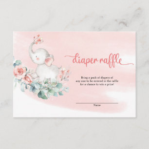 Sweet girl baby olifant eucalyptus diaper raffinag informatiekaartje