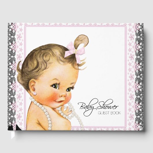 Sweet Girl Baby shower gastenboek (Voorkant)