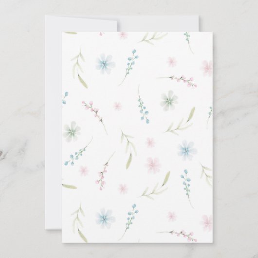 Sweet Girl Badger over het uitnodigen van zigende  Kaart (Achterkant)