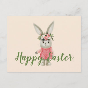Sweet Girl Bunny Easter Briefkaart