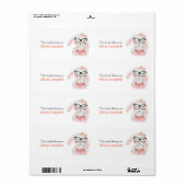 Sweet Girl Bunny gepersonaliseerd boek behoort tot Etiket (Full Sheet)